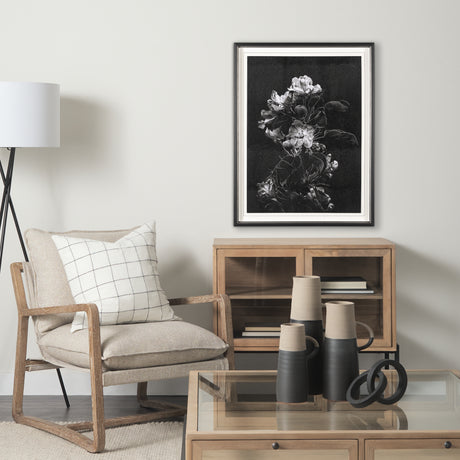 Dark Blossoms by Brian Carson a Hand Embellished Textured Framed Photo Art Print Matted under Glass from Mercana - Luna Furniture