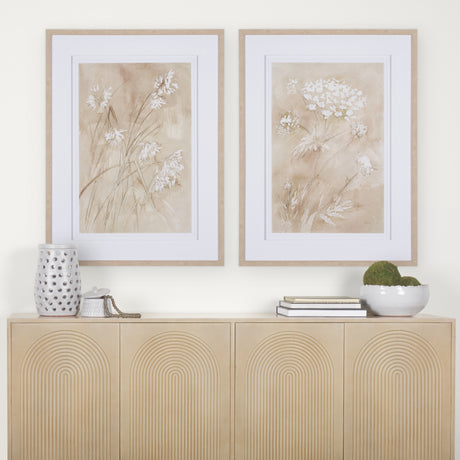 Wildflower I by Mercana Studio a Hand Embellished Textured Framed Art Print Matted under Glass from Mercana - Luna Furniture