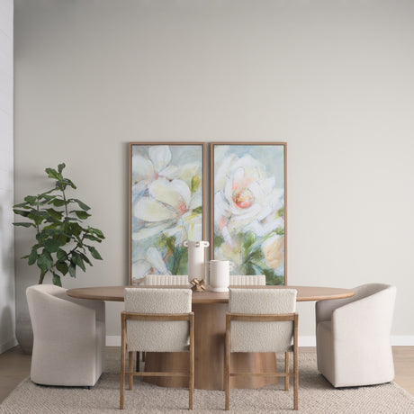 Aromatic Rose by Mercana Studio a Hand Embellished Textured Framed Canvas from Mercana - Luna Furniture