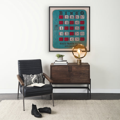 Chasing Numbers II Bingo Card by Mercana Studio a Hand Embellished Textured Framed Canvas from Mercana - Luna Furniture