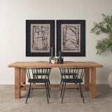 Modern Work 2 by Mercana Studio a Hand Embellished Textured Framed Art Print Matted under Glass from Mercana - Luna Furniture