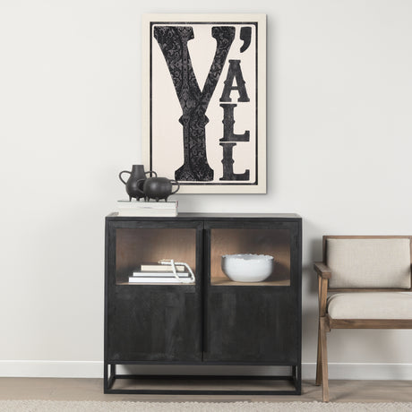 Cowboy Culture - Y'all by Mercana Studio a Hand Embelished Textured Framed Art Print from Mercana - Luna Furniture