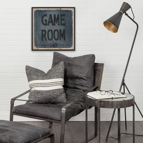 Game Room SQ by Mercana Studio a Hand Embellished Framed Art Print from Mercana - Luna Furniture