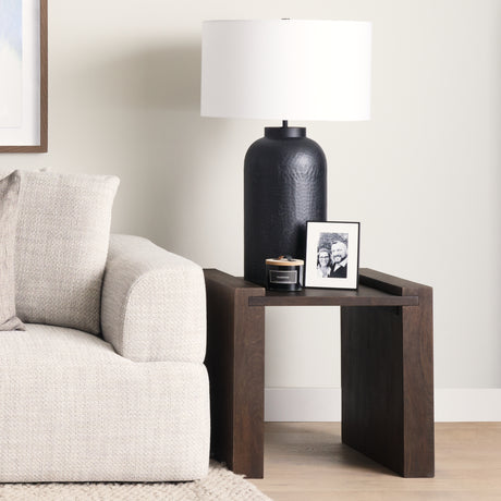 Athelia Dark Brown Wood Accent Table from Mercana - Luna Furniture