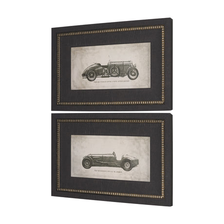 Race Day (Set of 2) by Mercana Studio a Hand Embellished Framed Art Print from Mercana - Luna Furniture