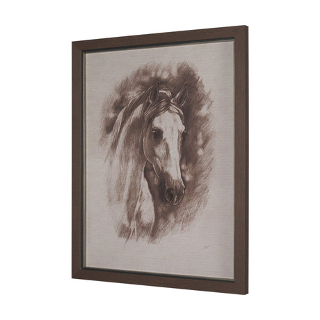 Portrait of a Thoroughbred II by Mercana Studio a Framed Art Print Matted under Glass from Mercana - Luna Furniture
