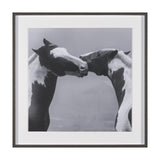 Horse Harmony - Nuzzle by Laura Warren a Hand Embellished Framed Photo Art Print Matted under Glass from Mercana - Luna Furniture