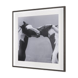 Horse Harmony - Nuzzle by Laura Warren a Hand Embellished Framed Photo Art Print Matted under Glass from Mercana - Luna Furniture
