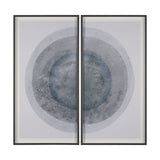 Blue Eclipse (Set of 2) by Mercana Studio a Hand Embellished Framed Art Print Matted under Glass from Mercana - Luna Furniture