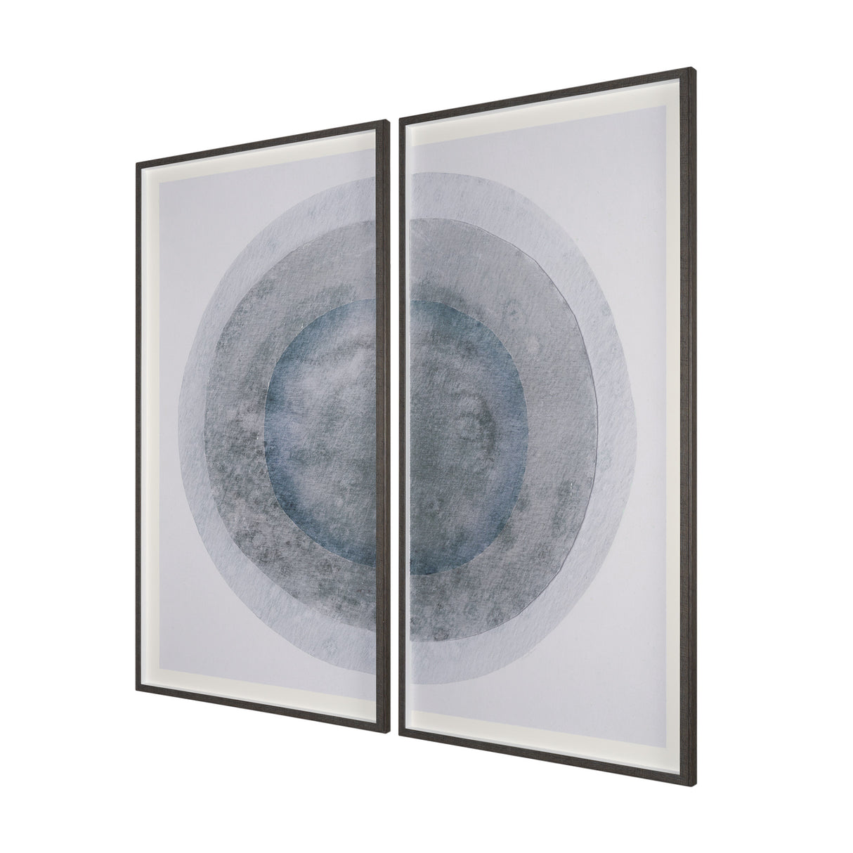 Blue Eclipse (Set of 2) by Mercana Studio a Hand Embellished Framed Art Print Matted under Glass from Mercana - Luna Furniture