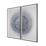 Blue Eclipse (Set of 2) by Mercana Studio a Hand Embellished Framed Art Print Matted under Glass from Mercana - Luna Furniture