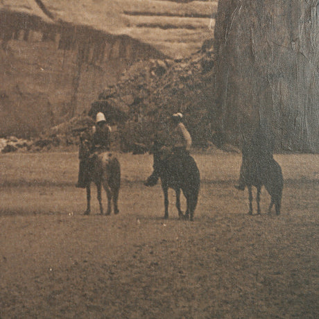 Canyon del Muerte, Navajo by Edward Sheriff Curtis a Hand Embellished Textured Framed Canvas from Mercana - Luna Furniture