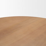 Jovani 48" Solid Light Brown Mango Wood Round Dining Table from Mercana - Luna Furniture