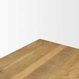 Viktor 55"L Light Brown Solid Wood Coffee Table from Mercana - Luna Furniture