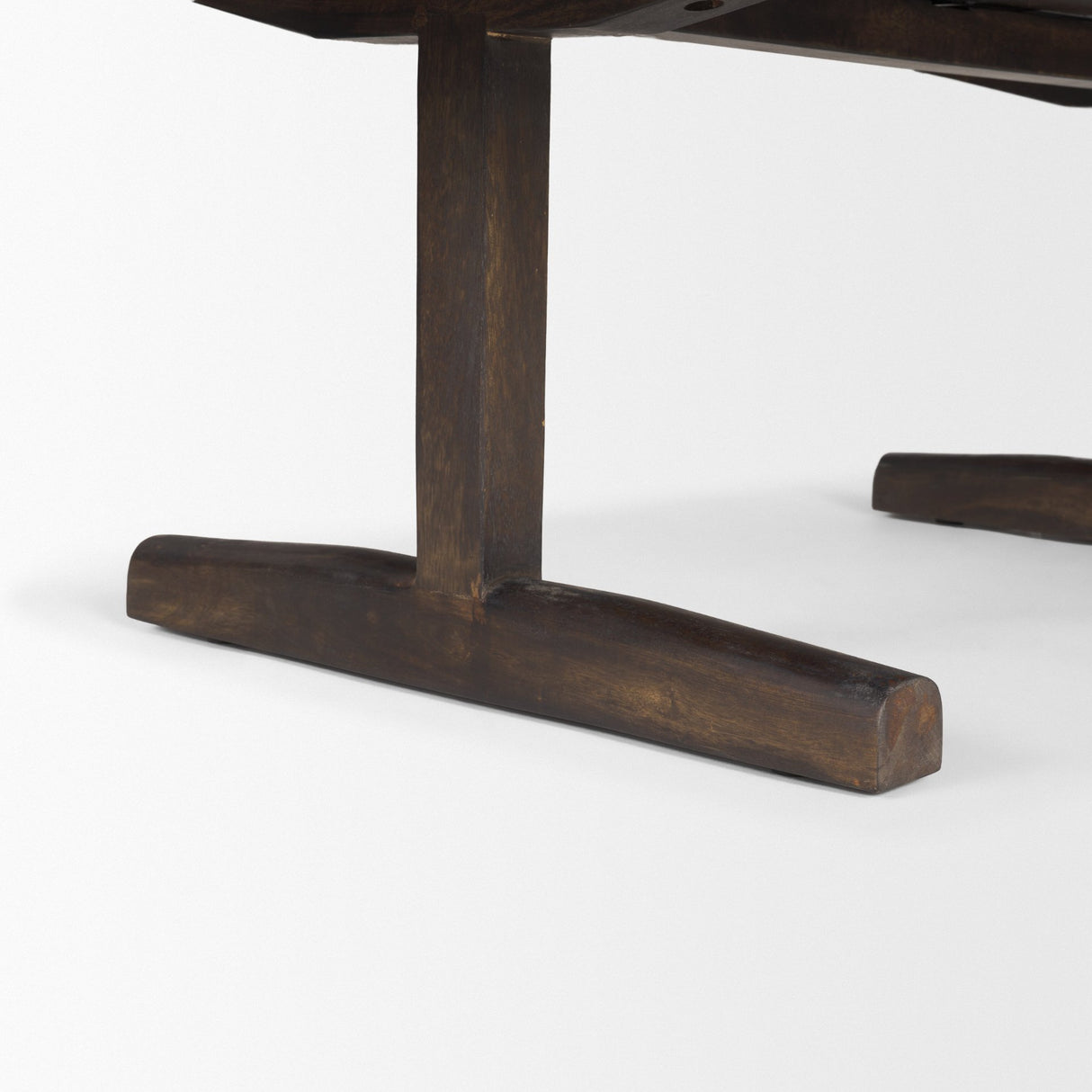 Viktor 55"L Dark Brown Solid Wood Coffee Table from Mercana - Luna Furniture