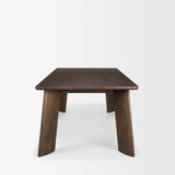 Jonan Solid Dark Brown Mango Wood Rectangular Dining Table from Mercana - Luna Furniture