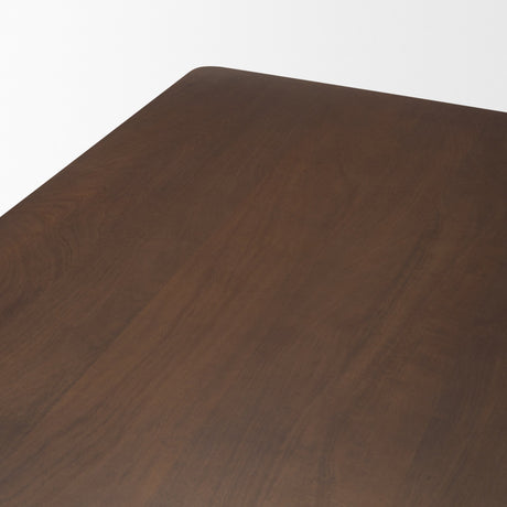 Jonan Solid Dark Brown Mango Wood Rectangular Dining Table from Mercana - Luna Furniture