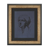 Face Study I by Ariana a Hand Embellished Framed Print under Glass from Mercana - Luna Furniture
