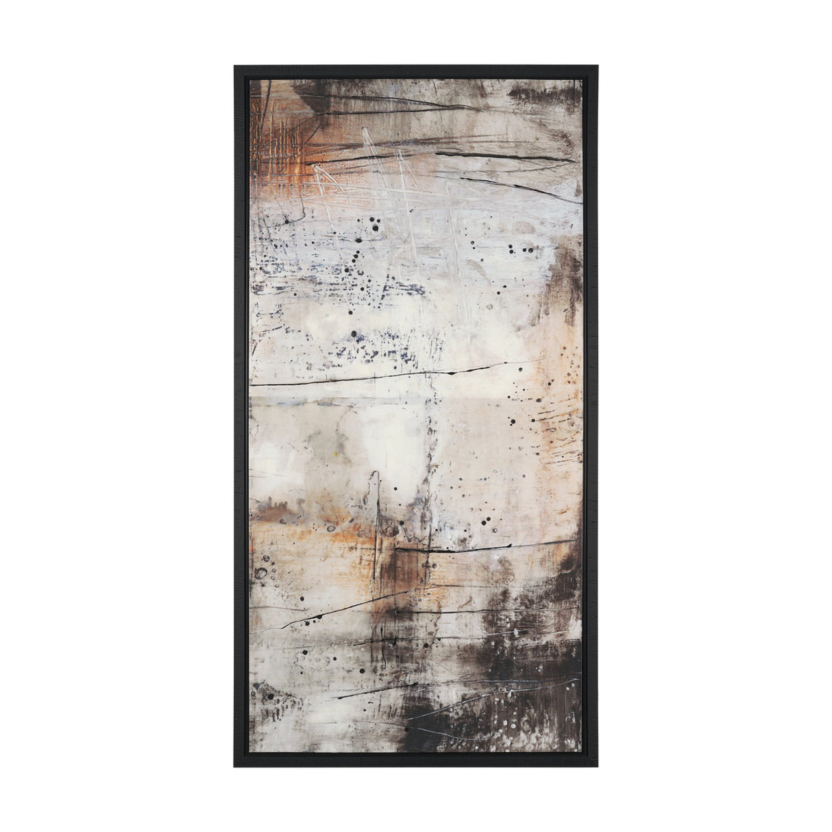 Blk Wht Bronze II by Jennifer Goldberger a Hand Embellished Textured Framed Canvas from Mercana - Luna Furniture