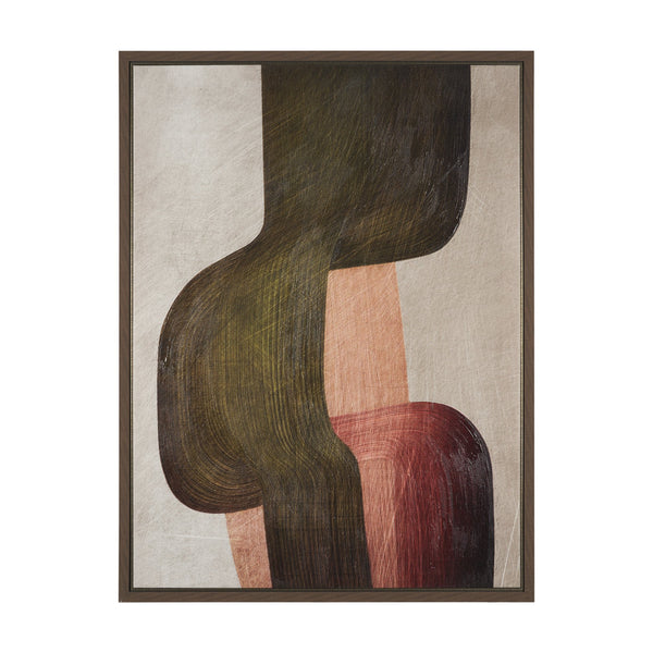 Alma - Metal Brushes I by Mercana Studio a Hand Embellished Textured Framed Canvas
