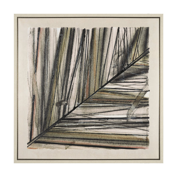 Seam I by Chad Warren a Hand Embellished Textured Framed Canvas