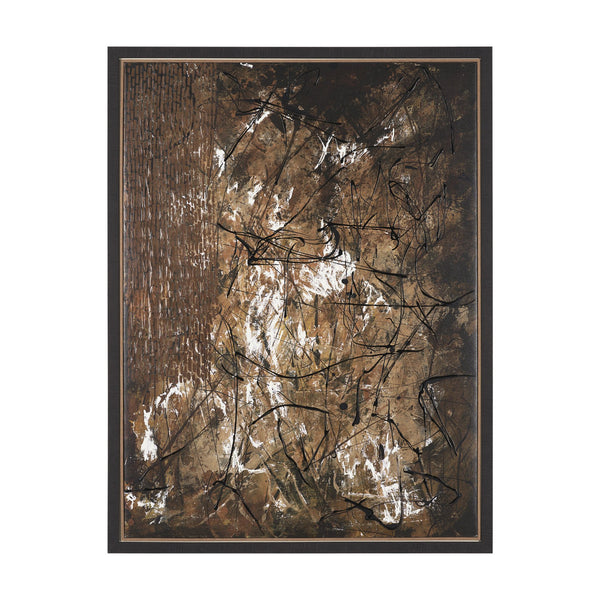 Chaos & Order III by Chad Warren a Hand Embellished Textured Framed Canvas