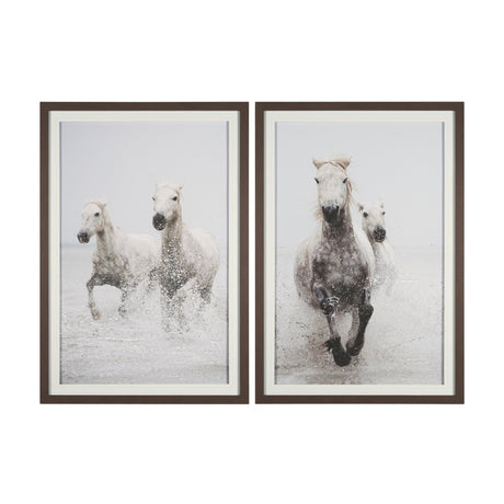 Determination Horse(Set of 2) by Irene Sucocki a Hand Embellished Framed Art Photo Print under Glass from Mercana - Luna Furniture
