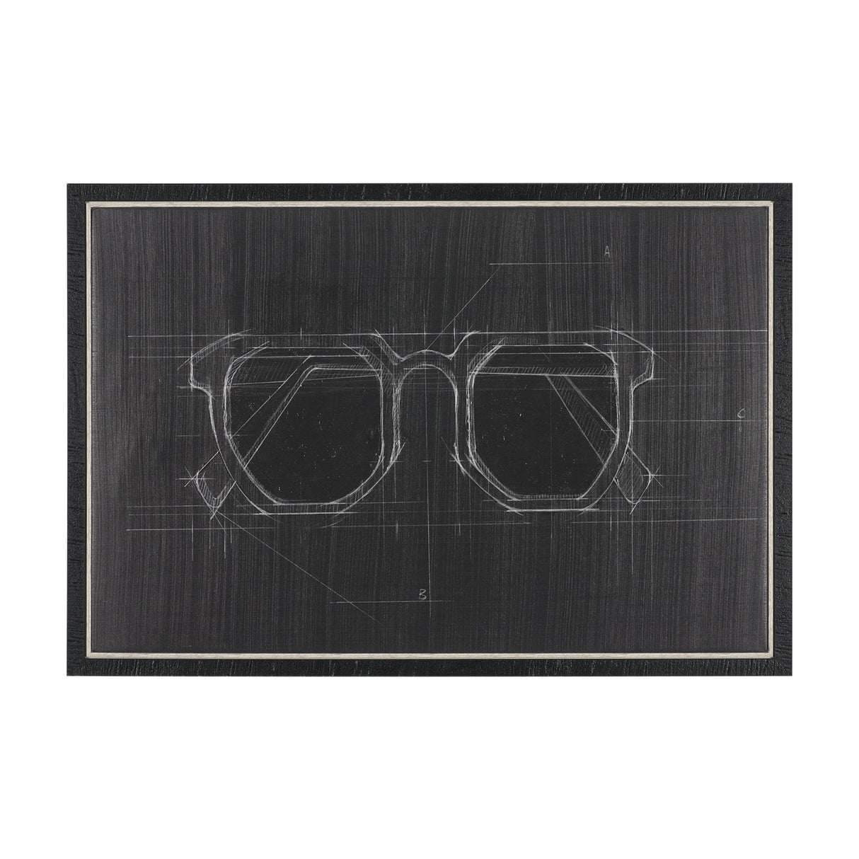 Glasses I by Dayna Matthews a Hand Embellished Textured Framed Canvas from Mercana - Luna Furniture