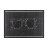 Glasses I by Dayna Matthews a Hand Embellished Textured Framed Canvas from Mercana - Luna Furniture