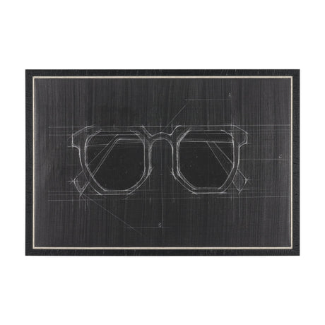 Glasses I by Dayna Matthews a Hand Embellished Textured Framed Canvas from Mercana - Luna Furniture