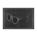 Glasses II by Dayna Matthews a Hand Embellished Textured Framed Canvas from Mercana - Luna Furniture