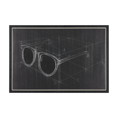 Glasses II by Dayna Matthews a Hand Embellished Textured Framed Canvas from Mercana - Luna Furniture