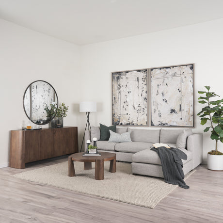 Tammar Round Wood w/ Tapered Legs Coffee Table from Mercana - Luna Furniture