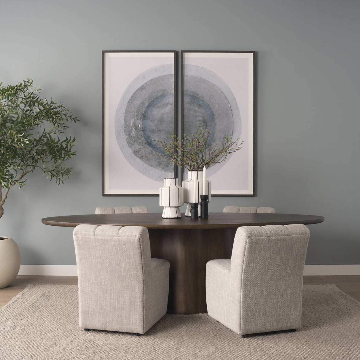 Wilkins Gray Performance Fabric Upholstered Dining Chair from Mercana - Luna Furniture
