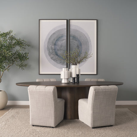 Wilkins Gray Performance Fabric Upholstered Dining Chair from Mercana - Luna Furniture