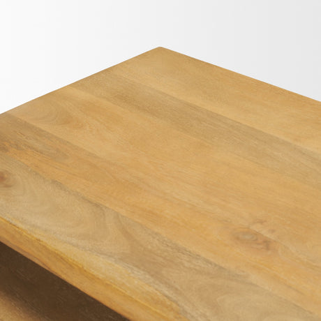 Alanna 22.0L x 15.0W x 22.0H Set of 2 Brown Wood Nesting Accent Tables from Mercana - Luna Furniture