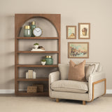 Marian 11.0L x 3.1W x 11.0H Gold Metal W/Studs Round Table Clock from Mercana - Luna Furniture