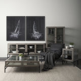 Sail Away II by Mercana Studio a Hand Embellished Textured Framed Canvas from Mercana - Luna Furniture