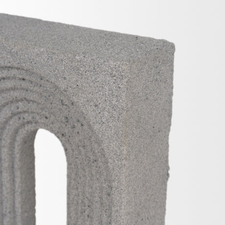 Kacia Resin Textured Concrete Gray Decorative Object from Mercana - Luna Furniture