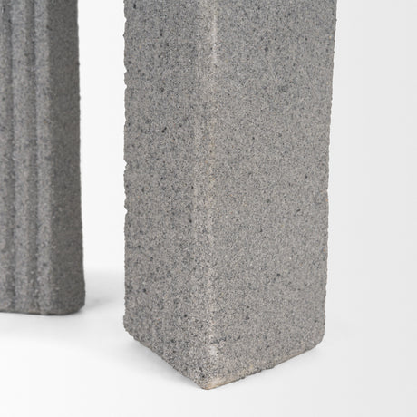 Kacia Resin Textured Concrete Gray Decorative Object from Mercana - Luna Furniture