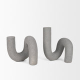 Kailyn Resin Textured Concrete Gray Decorative Object from Mercana - Luna Furniture