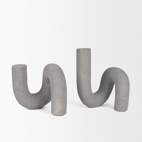 Kailyn Resin Textured Concrete Gray Decorative Object from Mercana - Luna Furniture