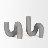 Kailas Resin Textured Concrete Gray Decorative Object from Mercana - Luna Furniture