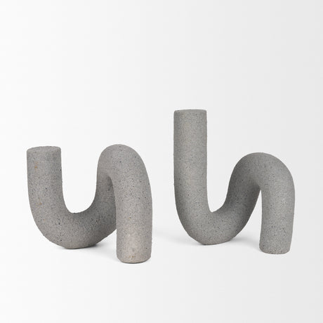 Kailas Resin Textured Concrete Gray Decorative Object from Mercana - Luna Furniture