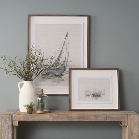 Sail Away IV by Mercana Studio a Hand Embellished Framed Art Print Matted under Glass from Mercana - Luna Furniture