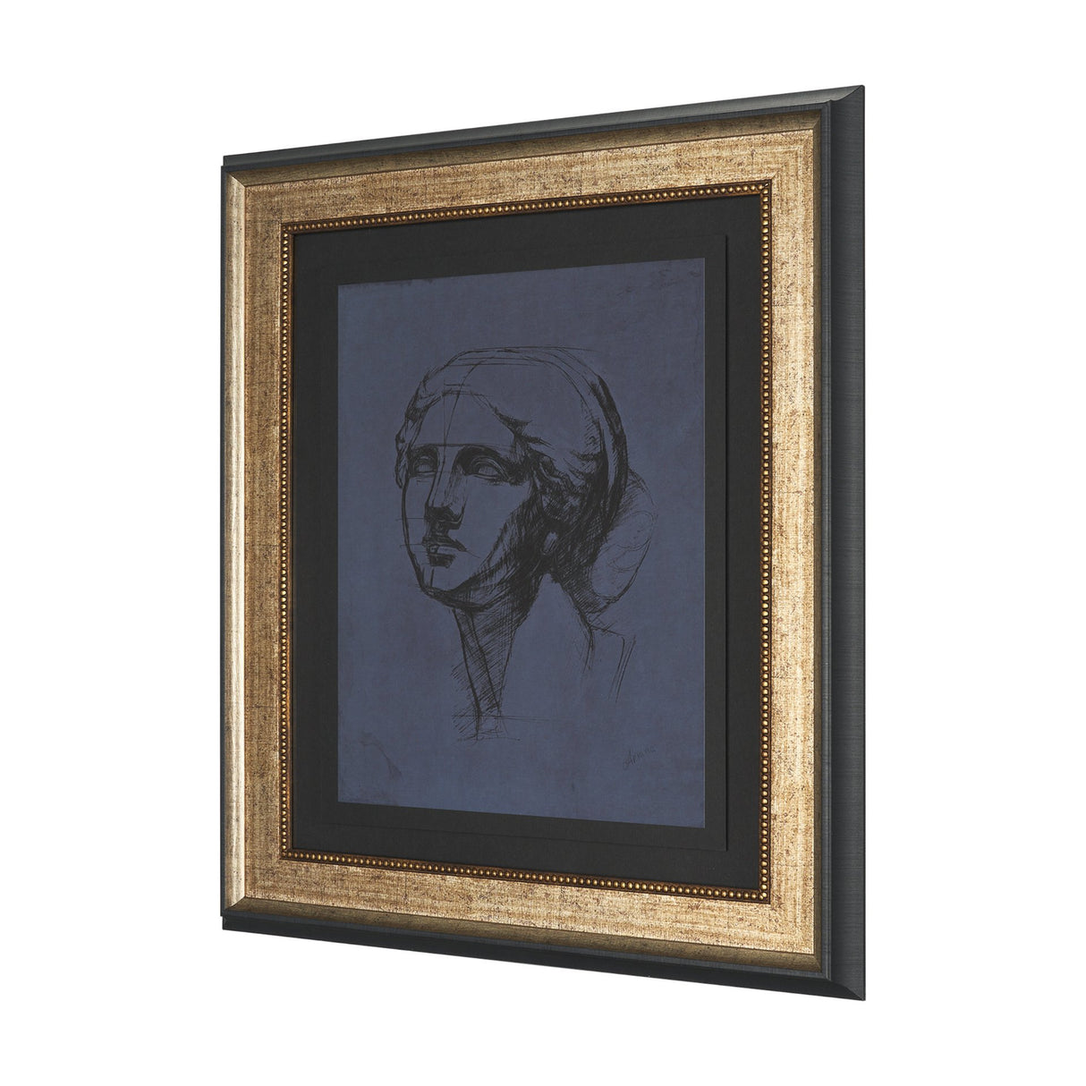 Face Study I by Ariana a Hand Embellished Framed Print under Glass from Mercana - Luna Furniture