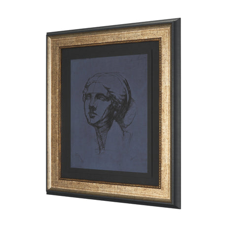Face Study I by Ariana a Hand Embellished Framed Print under Glass from Mercana - Luna Furniture