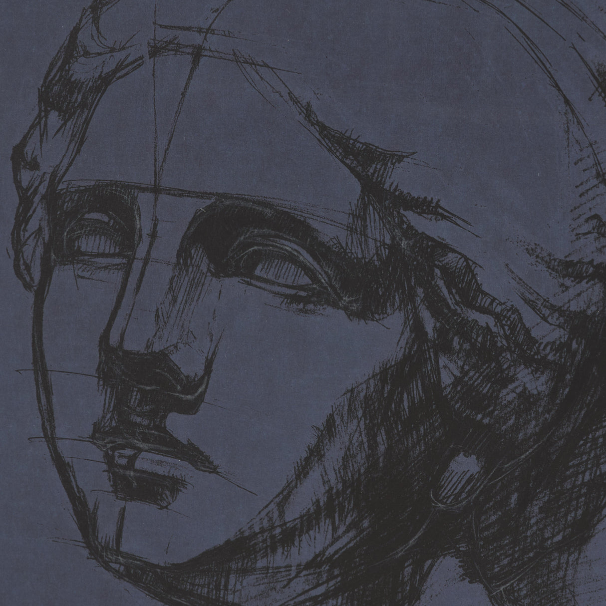 Face Study I by Ariana a Hand Embellished Framed Print under Glass from Mercana - Luna Furniture