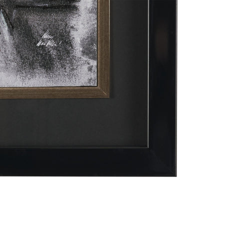 Free Style by Chad Warren a Hand Embellished Framed Print under Glass from Mercana - Luna Furniture