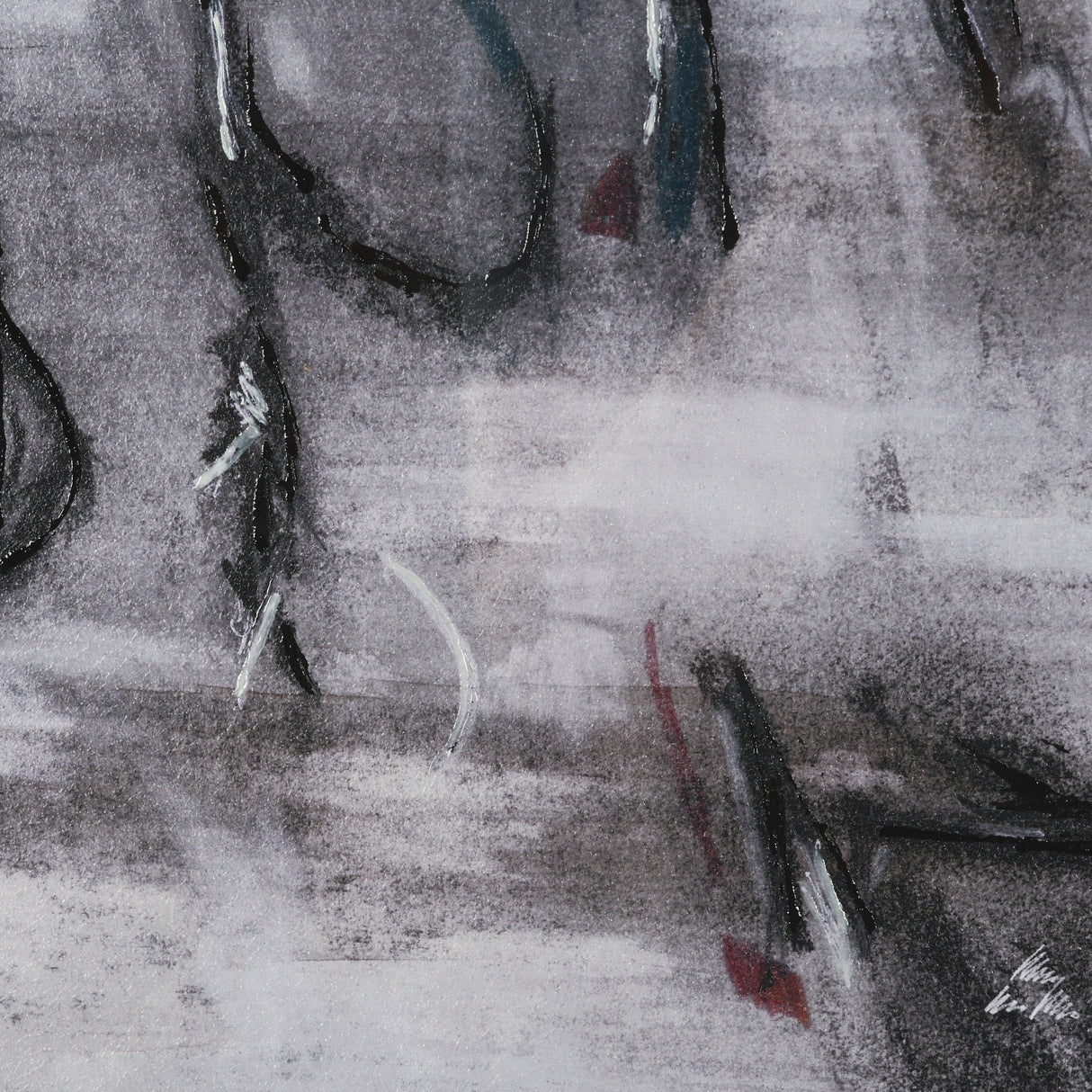 Free Style by Chad Warren a Hand Embellished Framed Print under Glass from Mercana - Luna Furniture